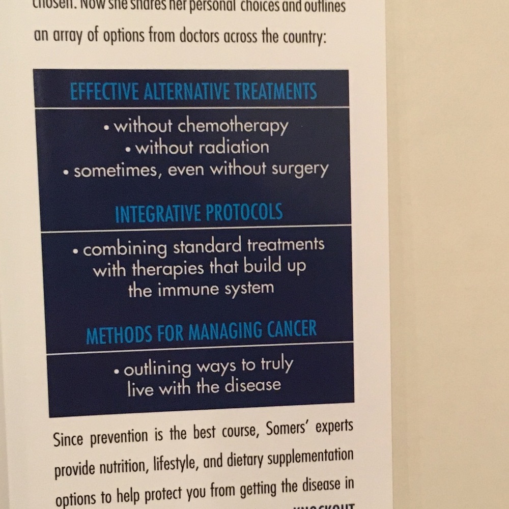 BOGO Book Free!* Knockout, Curing Cancer S. Somers - Picture 3 of 3